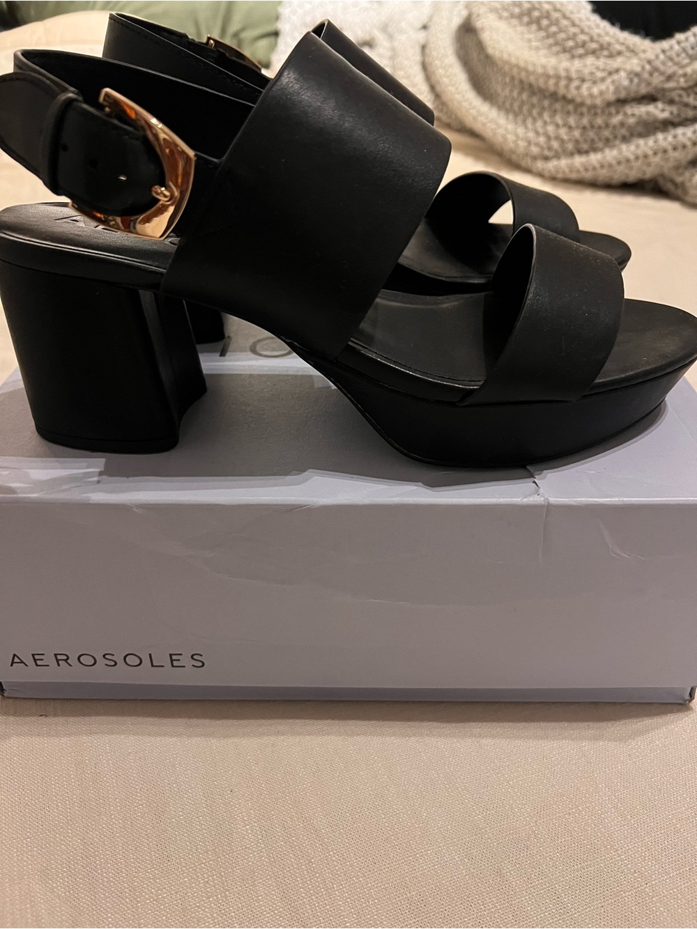 Aerosoles Black Camilia Sandal